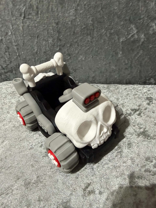 Cute little Skeleton with Motorbike