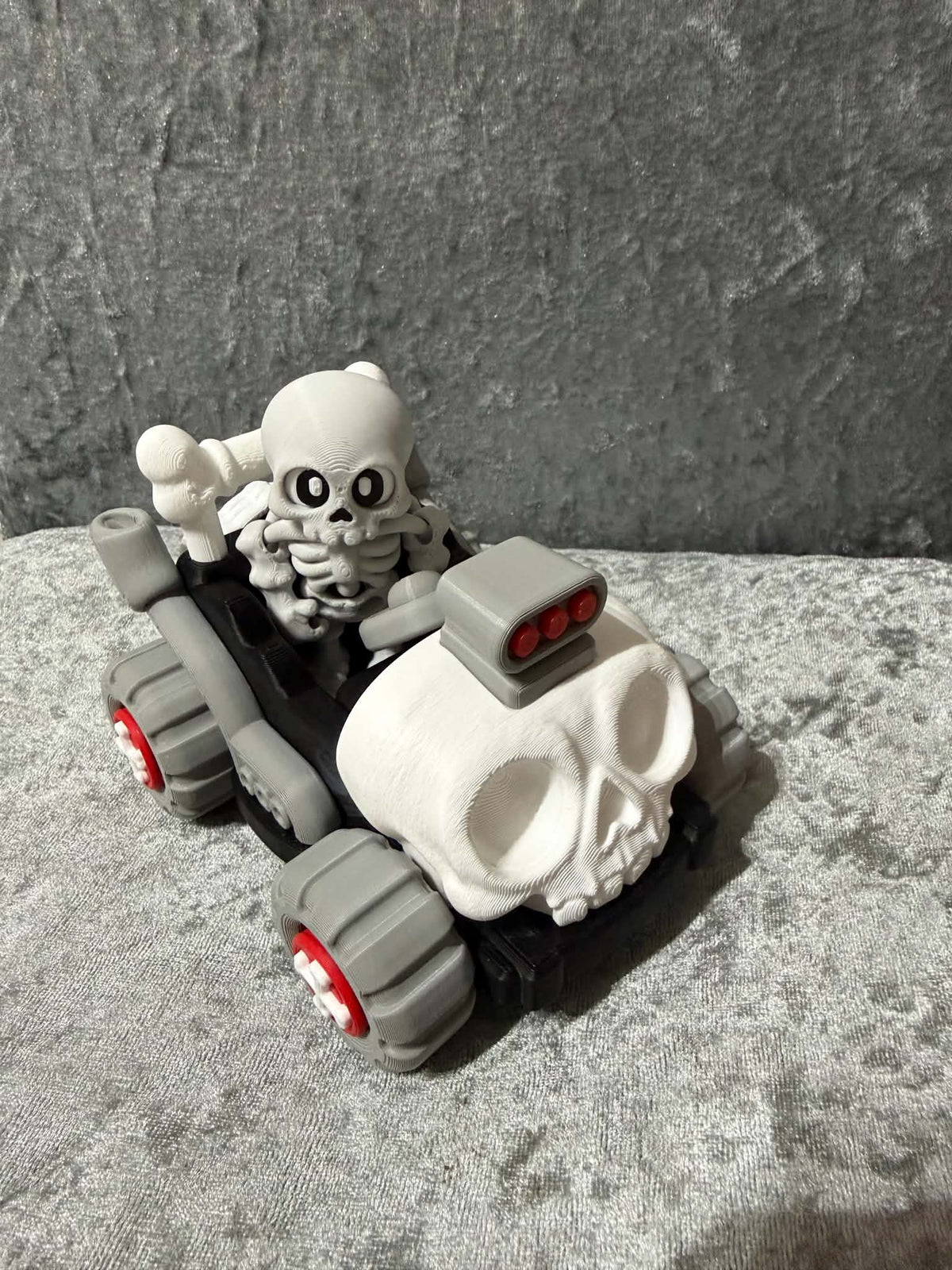 Cute little Skeleton with Motorbike